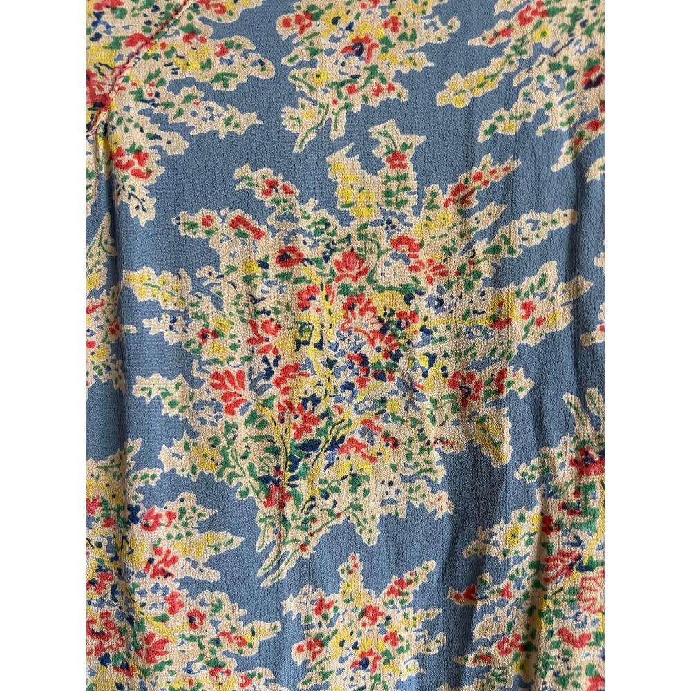 Vintage‎ April Cornell Women’s Size XL Front Tie Gatsby Midi Floral Print Dress - Picture 5 of 7